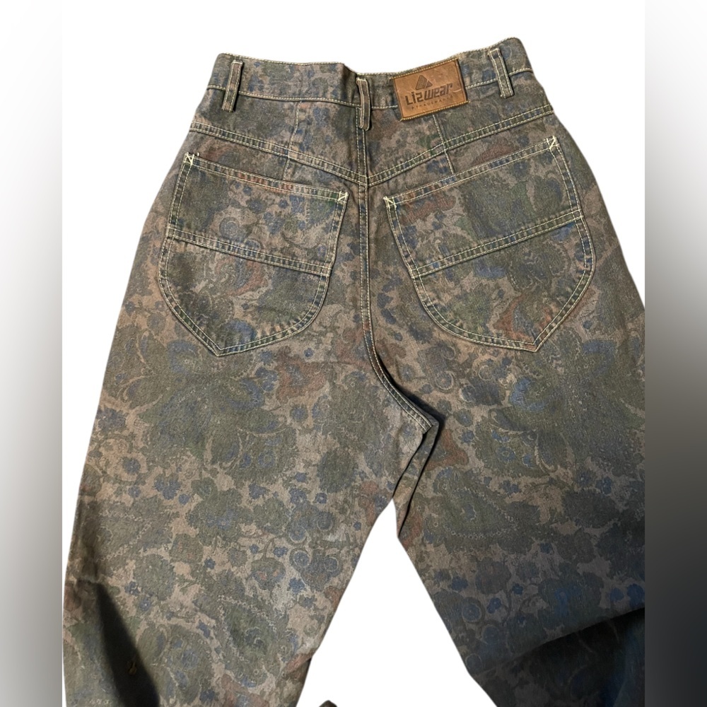 Vintage Liz Wear high waist Floral . - Picture 6 of 9